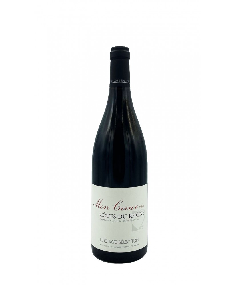 Cotes du Rhone Rouge Mon Coeur aoc 2021 Jean Louis Chave (Chave selection)