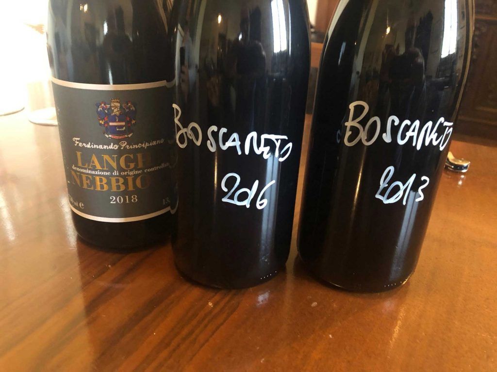 Vini in degustazione della cantina Ferdinando Principiano